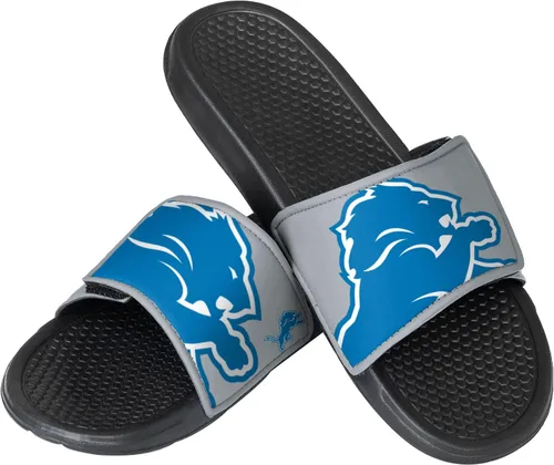 Vista 11 de FOCO mens NFL Team Cropped Big Logo Shower Sport Slide Flip Flop Sandals