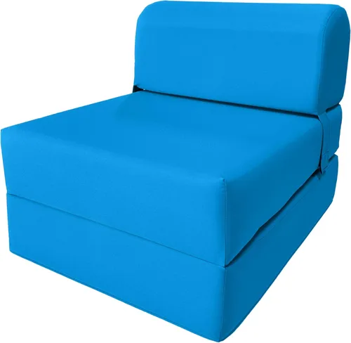 Vista 58 de D&D Futon Furniture. Silla plegable de espuma, sofá de estudio, colchón de espuma plegable para invitados (6 x 24 x 70 pulgadas, negro)