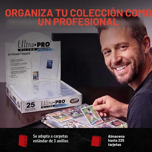 Vista 6 de Ultra Pro Silver Series 9 páginas de bolsillo (paquete de 25 unidades)