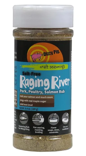 Vista 6 de Dizzy Pig Barbecue Company Raging River Salmon condimento (8 onzas, paquete de dos unidades)