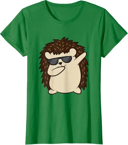 Vista 45 de Dabbing Hedgehog Funny Hedgehog Camiseta S
