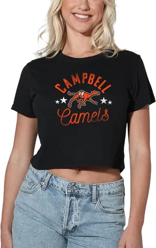 Vista 115 de Colección oficial de camisetas con diseño de mascota desgastada para mujer, color negro Grizzlies del estado de Adams