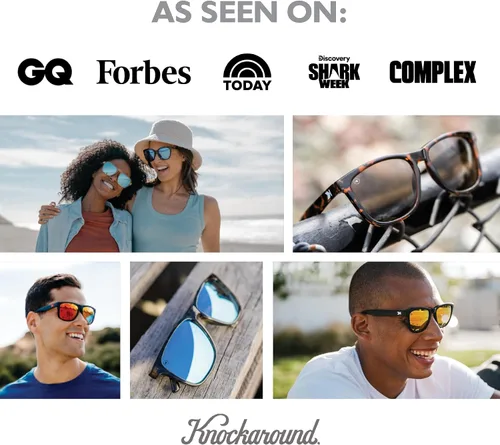 Vista 8 de Knockaround Paso Robles Polarized Square Sunglasses for Men & Women - Trendy Sunglasses - UV400 Protection
