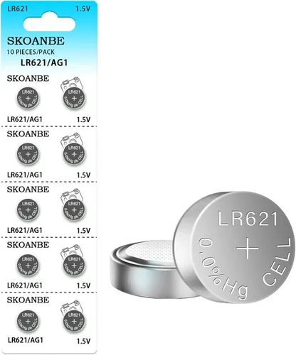Vista 7 de SKOANBE Batería de reloj LR621 AG1 SR621SW 364 LR60 164 1.5V 10PCS
