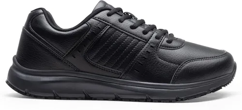 Vista 2 de Bruno Marc Zapatos de trabajo antideslizantes para hombre, zapatos de trabajo ligeros impermeables y tenis de restaurante o servicio de alimentos
