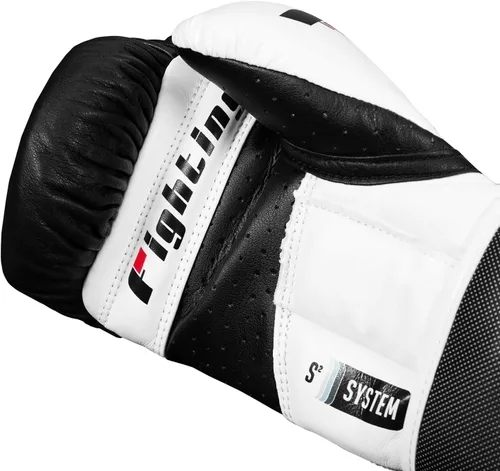 Vista 3 de Fighting Sports S2 Gel Power Sparring Guantes Negro/Blanco, 12 oz