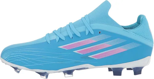 Vista 8 de adidas Tenis de fútbol unisex para adultos X Speedflow.2, CieloRosaBlanco
