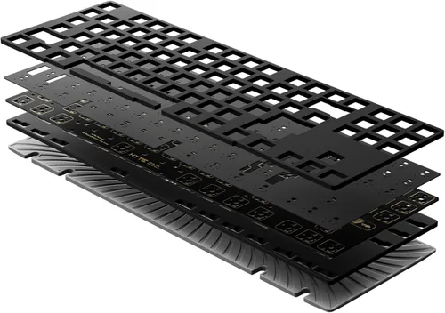 Vista 9 de Hyte Keeb TKL - Interfaz humana moderna - Teclado mecánico personalizable con cable de burbuja de cristal RGB sin llave - Interruptores lineales
