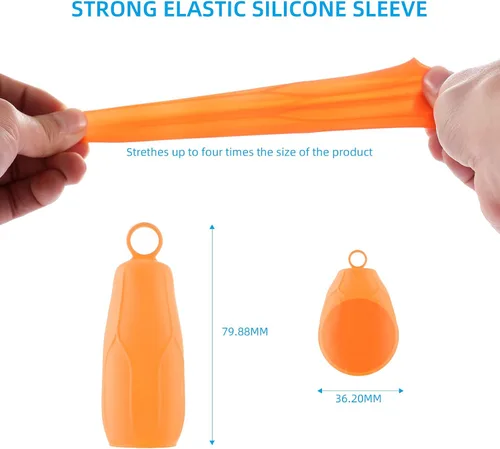Vista 7 de Fundas elásticas para viajes a prueba de fugas, fundas de botellas de silicona para viajes, accesorios para mujeres y hombres para equipaje, funda a