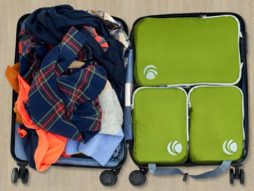 Vista 7 de Cipway - Cubos de compresión para organizadores de embalaje expansibles de viaje para transportar equipaje o mochila