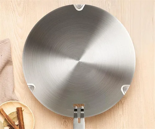 Vista 12 de Adaptador de placa de inducción, difusor de calor para estufa de gas y vidrio, disco convertidor de inducción con mango extraíble, placa difusora