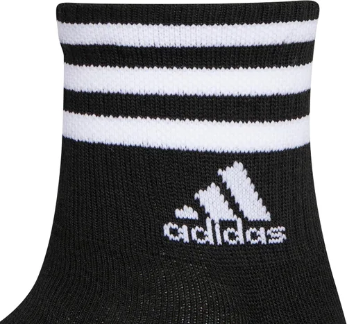 Vista 3 de adidas Womens 3-Stripe High Quarter Socks (3-Pair) with arch compression for a secure fit