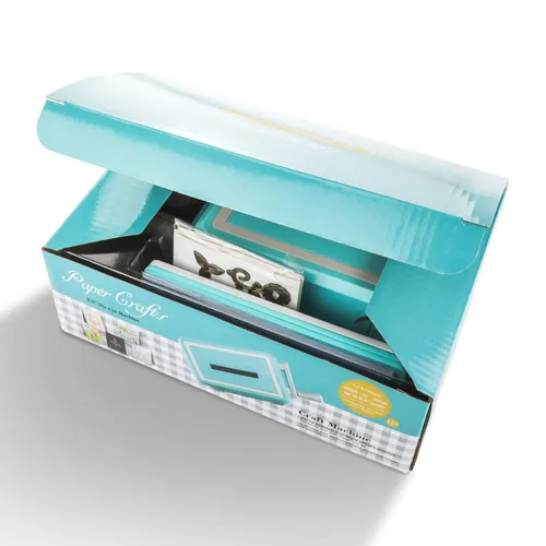 Vista 6 de Máquina de troquelado y estampado manual portátil, mini máquina troqueladora artesanal para kit de iniciación, fabricación de tarjetas, álbumes
