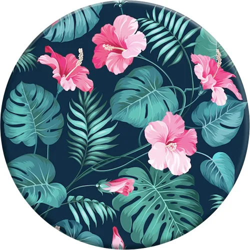 Vista 3 de PopSockets: Agarre plegable y soporte para teléfonos y tabletas - Hibiscus