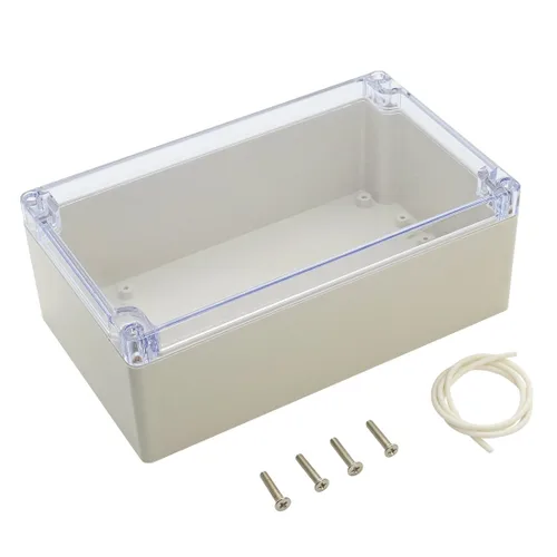 Vista 14 de LeMotech - Caja de derivación de plástico ABS IP65 a prueba de polvo e impermeable, recinto eléctrico universal para proyectos, color gris