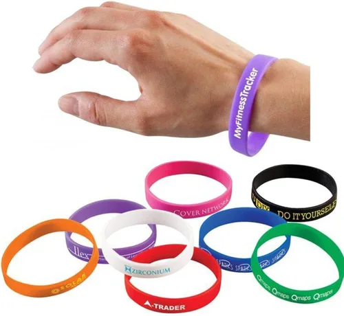 Vista 6 de 10-2000 piezas de pulseras de goma personalizadas con texto - Pulseras de silicona personalizadas a granel para conciencia, eventos, apoyo, regalos