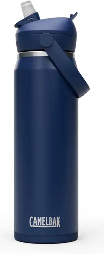 Vista 19 de CamelBak - Thrive - Botella de agua con tapa y pajilla, 20 onzas - Aislante de acero inoxidable, color negro