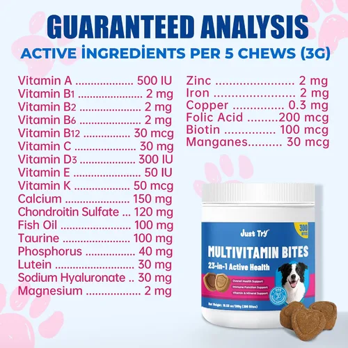 Vista 6 de Just Try Coenzima Q10 Heart Heathy Bites para perros