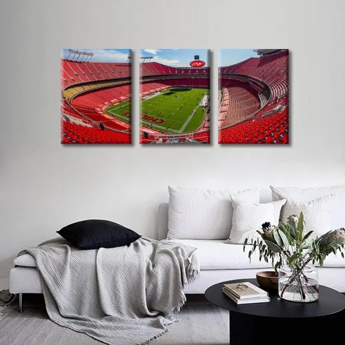 Vista 105 de Lincoln - Lienzo decorativo para pared, diseño de campo financiero de Filadelfia, paisaje de estadio de fútbol de Filadelfia, decoración de pared