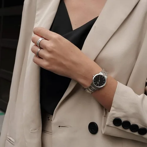 Vista 6 de Daniel Wellington Anillo de esmalte clásico Acero inoxidable oro rosa