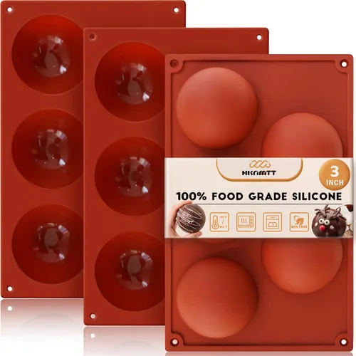 Vista 8 de HKNMTT Moldes de Silicona Mini Forma Redonda, 468 Cavidades Bandeja de Horneado de Pequeñas Semi Esferas Moldes para Golosinas para Perros y Dulces