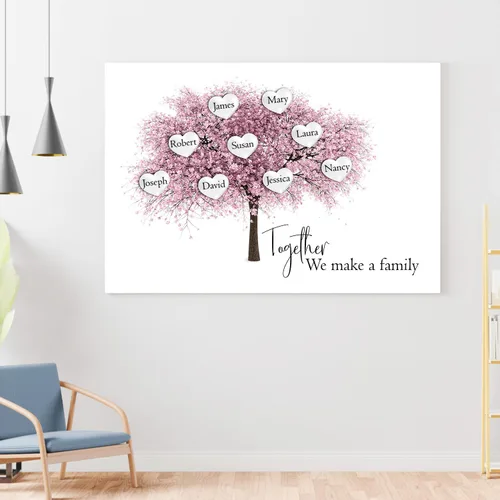 Vista 30 de Chiside Letrero de calle familiar con nombre, lienzo artístico para decoración del hogar, lienzo personalizado con nombres de familia, fecha