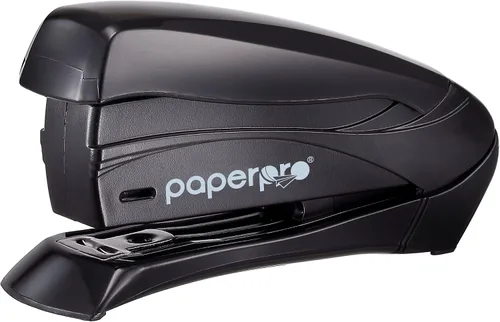Vista 8 de PaperPro - 1425 - Grapadora de escritorio Inspire 20, 20 hojas, tira completa, color negro Negro lustrado