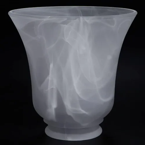 Vista 2 de Skelang 2 piezas de pantalla de luz para ventilador de techo, pantalla de lámpara de labios, repuesto de globos de luz con forma de campana, alabaste