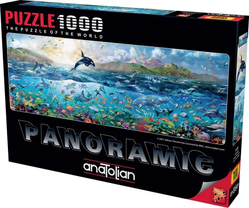 Vista 2 de Anatolian Puzzle - Ocean Panorama, rompecabezas de 1000 piezas, #1121