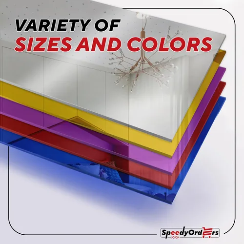 Vista 2 de SPEEDYORDERS espejo acrílico de lámina de plexiglás, espejo inastillable de plástico para paredes, decoración, manualidades, para el hogar