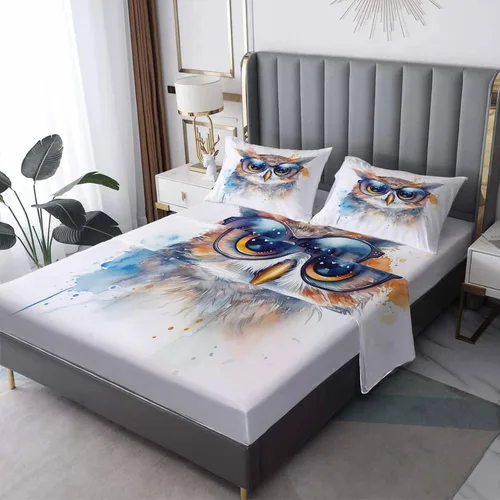 Vista 11 de Fox Sheets tamaño individual – Sábanas de cama de animales para niños, microfibra suave, bolsillo profundo, sábanas y fundas de almohada estampadas
