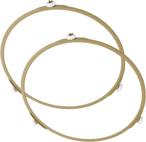 Vista 7 de 2pcs 8.8" Microwave Turntable Ring, Oven Tray Support, Outer Diameter: 8.8 in / 22.2 cm, Roller Height 15 mm