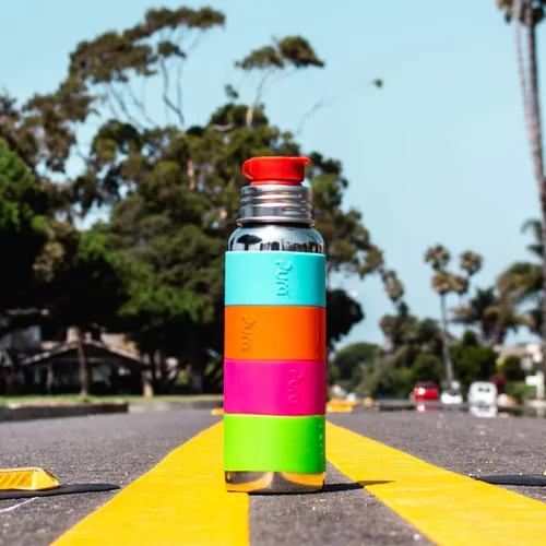 Vista 7 de Pura Kiki - Fundas cortas de silicona para botellas, sin plástico, grado médico, no tóxico, certificado MadeSafe, añade agarre, antideslizante