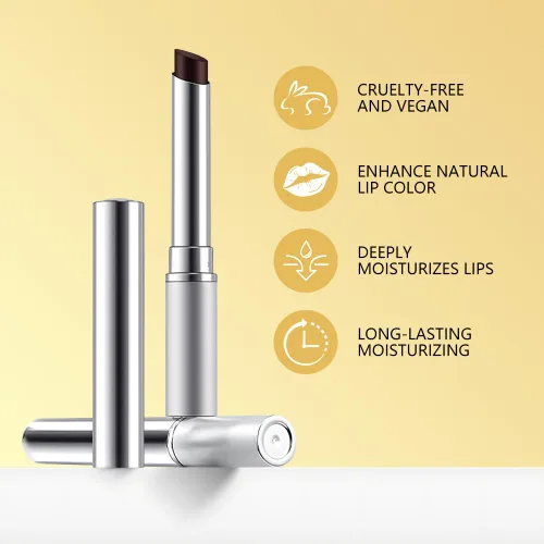 Vista 6 de Tinte labial marrón oscuro con tinte de miel, bálsamo labial, brillo labial, lápiz labial, tintes labiales hidratantes transparentes, color labial