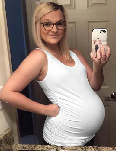 Vista 2 de Camiseta sin mangas para maternidad, tallas grandes
