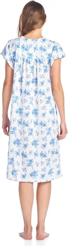 Vista 3 de Casual Nights Camisón de dormir de manga corta de encaje de algodón para mujer