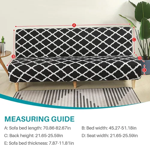 Vista 5 de Beacon Funda elástica para sofá para mascotas funda elástica de poliéster y elastano, protectora de muebles lavable sofá sin brazos, plegable, funda