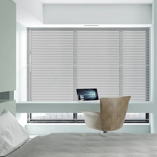 Vista 10 de ACMEART Persianas de aluminio de 1 pulgada para ventanas, sin herramientas Negro