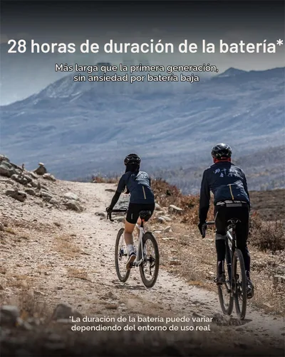 Vista 2 de XOSS G Gen2 - Computadora de bicicleta con GPS inalámbrica, Bluetooth IPX7, impermeable, velocímetro y odómetro de bicicleta recargable con pantalla