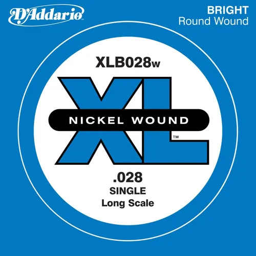 Vista 8 de D'Addario XLB020P Guitarra Bajo de Acero Liso Cuerda Simple, Escala Larga, .020