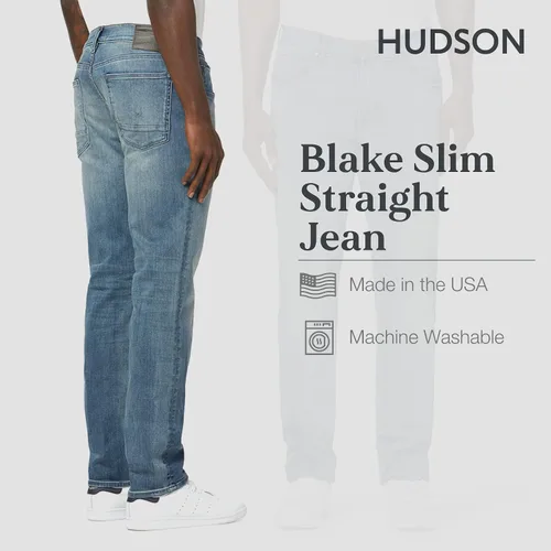 Vista 3 de HUDSON Mens Blake Slim Straight Jean Rp