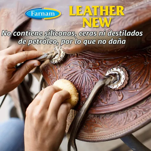 Vista 5 de Farnam Leather Nuevo limpiador de sillín y cuero de glicerina fácil de pulir, 16 onzas