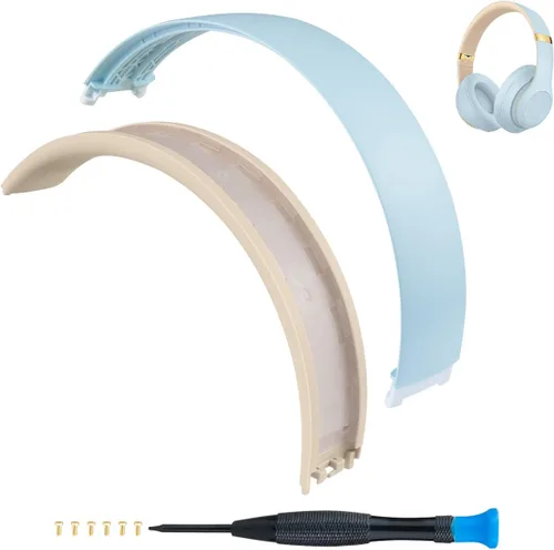 Vista 9 de SOPROM Funda de reemplazo de diadema de goma para auriculares Beats Studio 2 y Studio 3 con cable y inalámbricos, accesorios de reparación