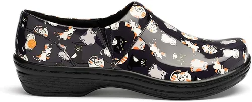Vista 9 de KLOGS Calzado de mujer Mission diseño cerrado Zueco de enfermería Negro Smooth Wnstn