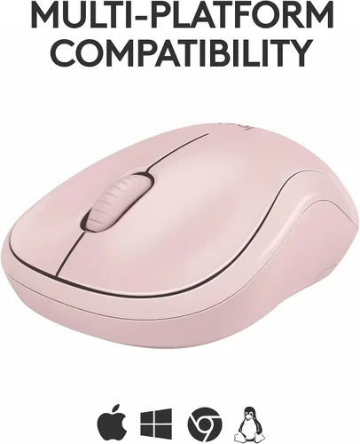 Vista 6 de Logitech Ratón inalámbrico Bluetooth silencioso compacto M240 - Rosa