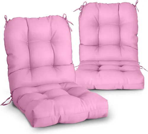 Vista 33 de EAGLE PEAK Cojín Acolchado para Silla de Exterior/Interior para Asiento/Respaldo, Juego de 1, 42'' x 21'', Azul Claro