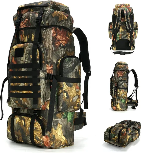 Vista 14 de King'sGuard 70L Camping Hiking Backpack for Men Women Large Military Tactical Backpack Molle Rucksack Backpack for Outdoor