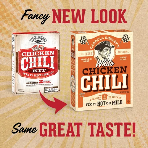 Vista 4 de Carroll Shelby's Original Texas Brand White Chicken Chili Kit 3oz Box (Pack of 1)