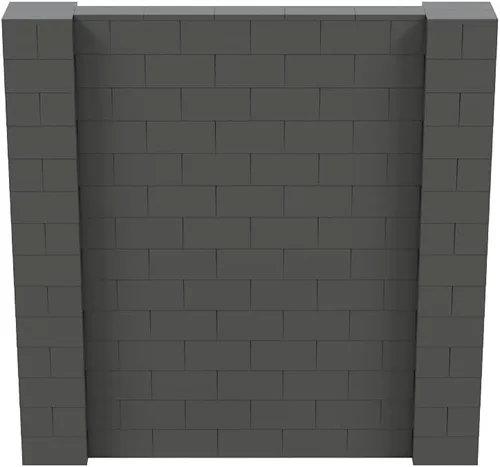 Vista 82 de EverBlock Kit de pared de 5 x 4 pies Bloques de construcción modulares Sistema de pared para edificios, pantallas y estructuras Divisor