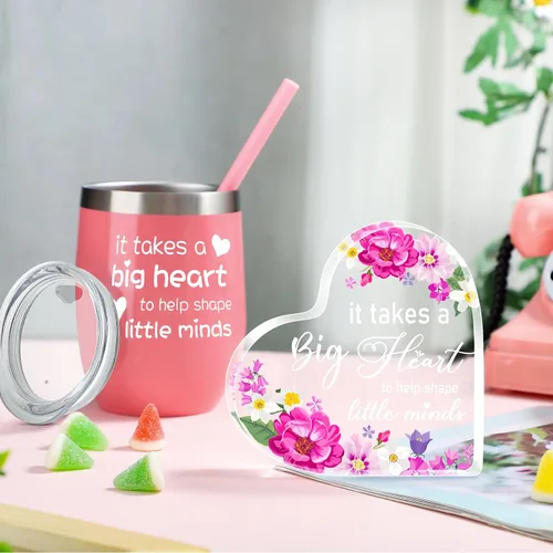 Vista 7 de Cunhill Juego de 2 tazas de regalo de agradecimiento para mujeres, taza de café, recuerdo y decoración de graduación de pisapapeles